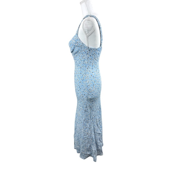 ASTR The Label Halle Bustier Slip Midi Dress Light Blue Floral coquette girly XS - Picture 11 of 16